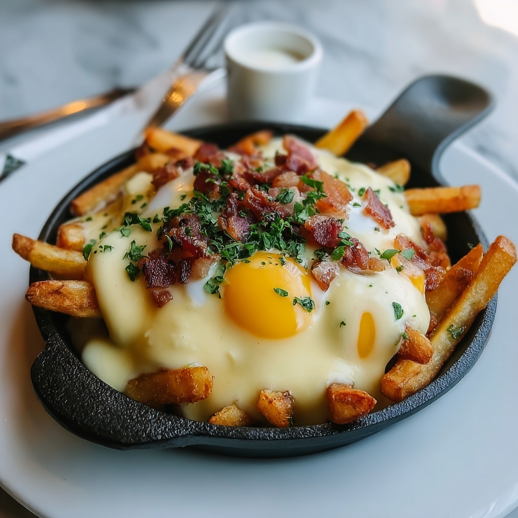 Breakfast Poutine with Hollandaise Sauce Recipe - Recipe Image