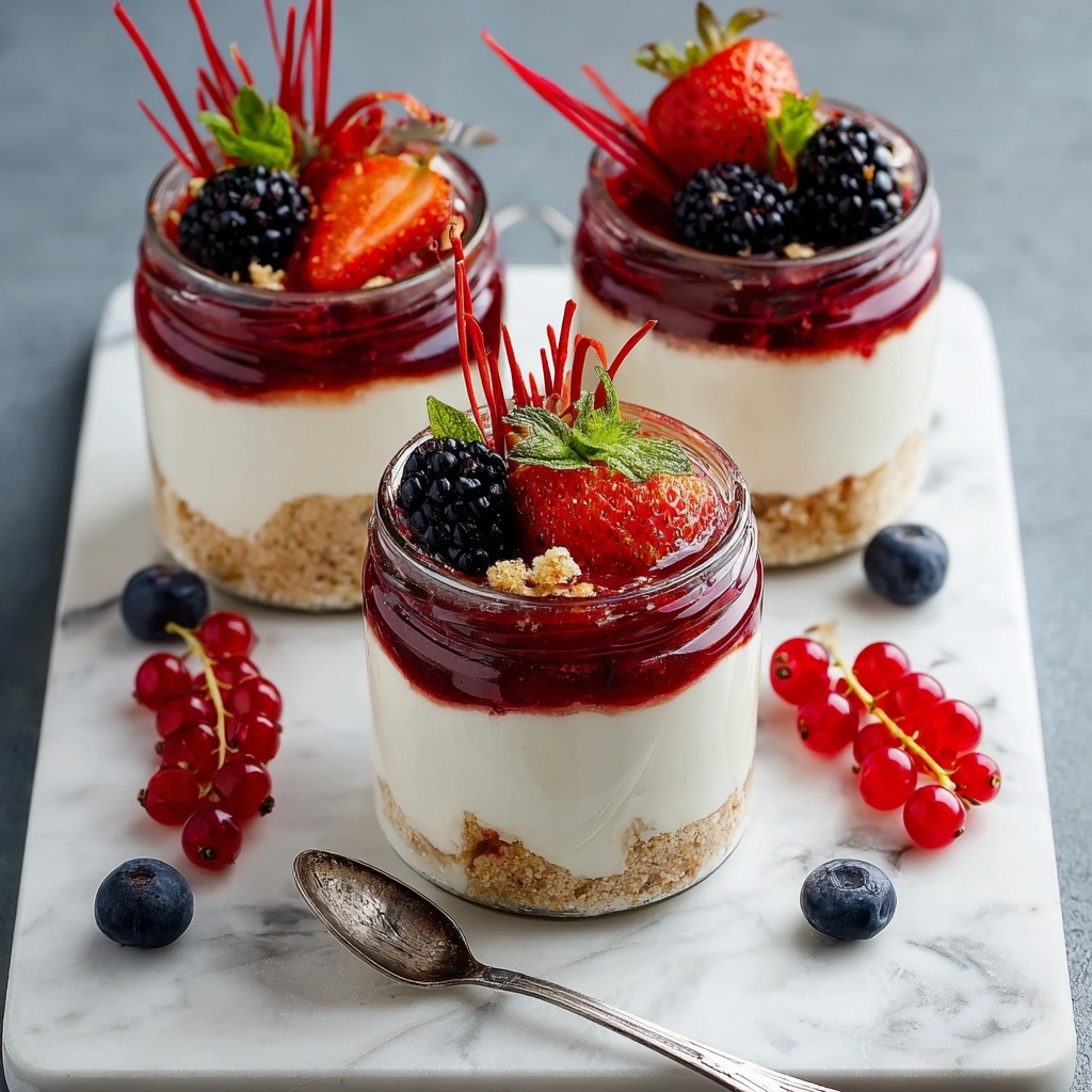 Protein Cottage Cheesecake Jars: Guilt-Free Dessert Bliss Recipe - Recipe Image