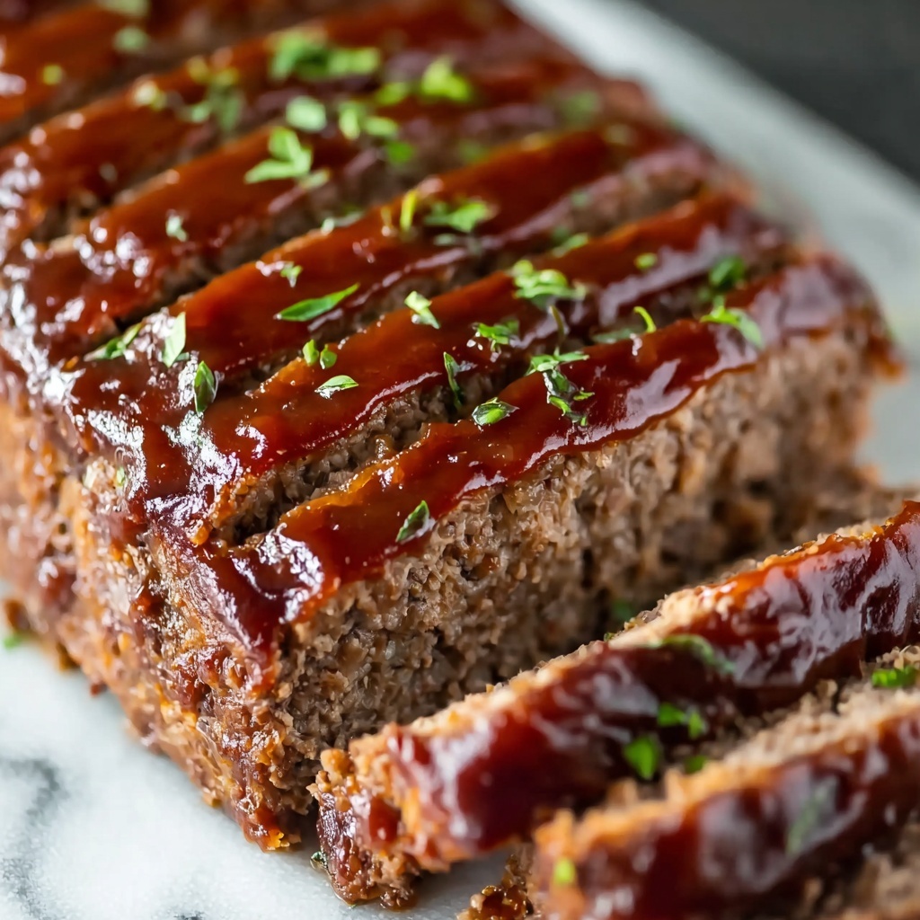 Ultimate Beef and Pork Meatloaf with Tangy Glaze Recipe - Recipe Image