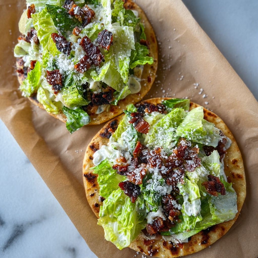 Chicken Caesar Smash Tacos Recipe - Recipe Image