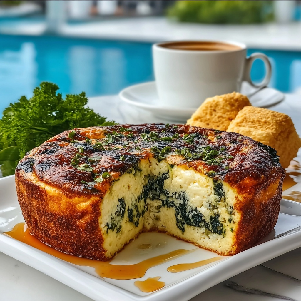 Easy Spinach and Cottage Cheese Breakfast Casserole Recipe - Recipe Image