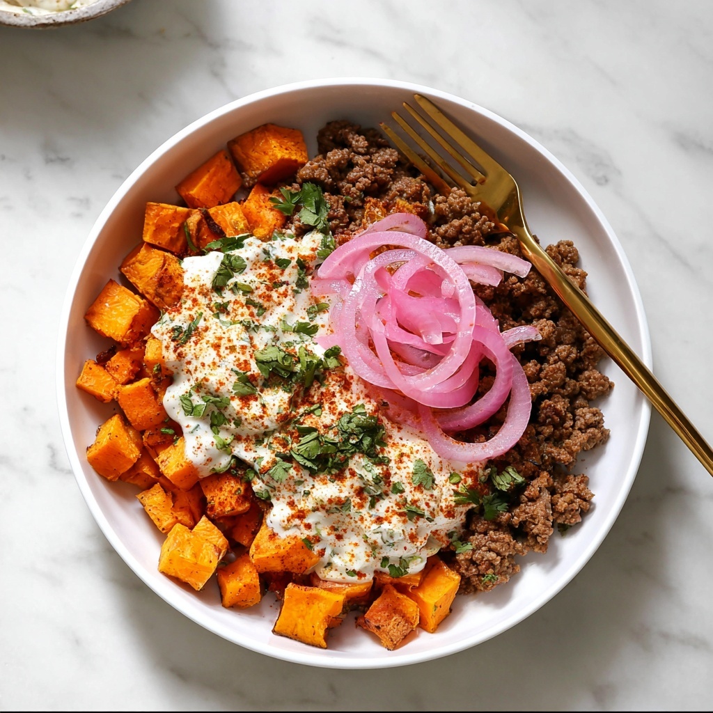Street Corn Beef and Sweet Potato Bowls Recipe - Recipe Image
