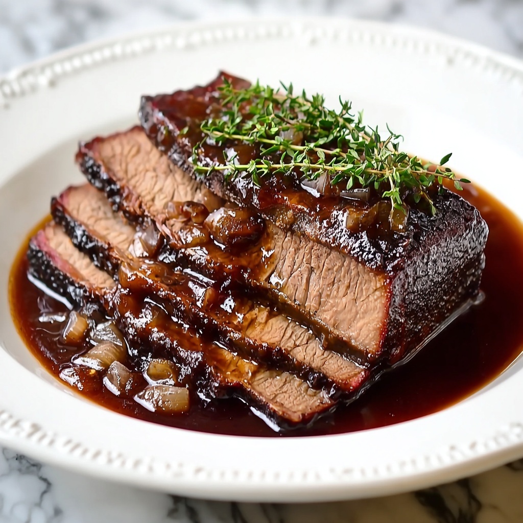 Red Wine & Gelatin Jus Brisket Recipe - Recipe Image