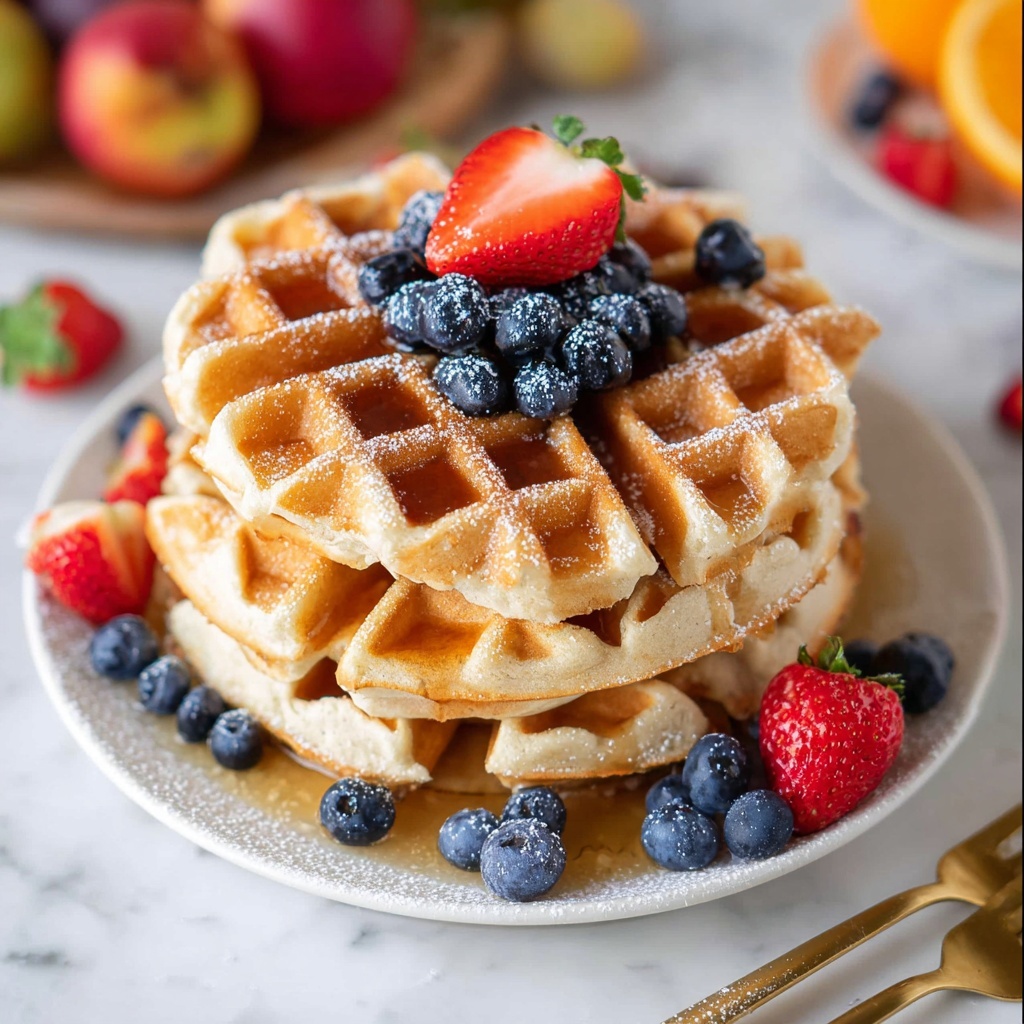 Cottage Cheese Waffles Recipe - Recipe Image