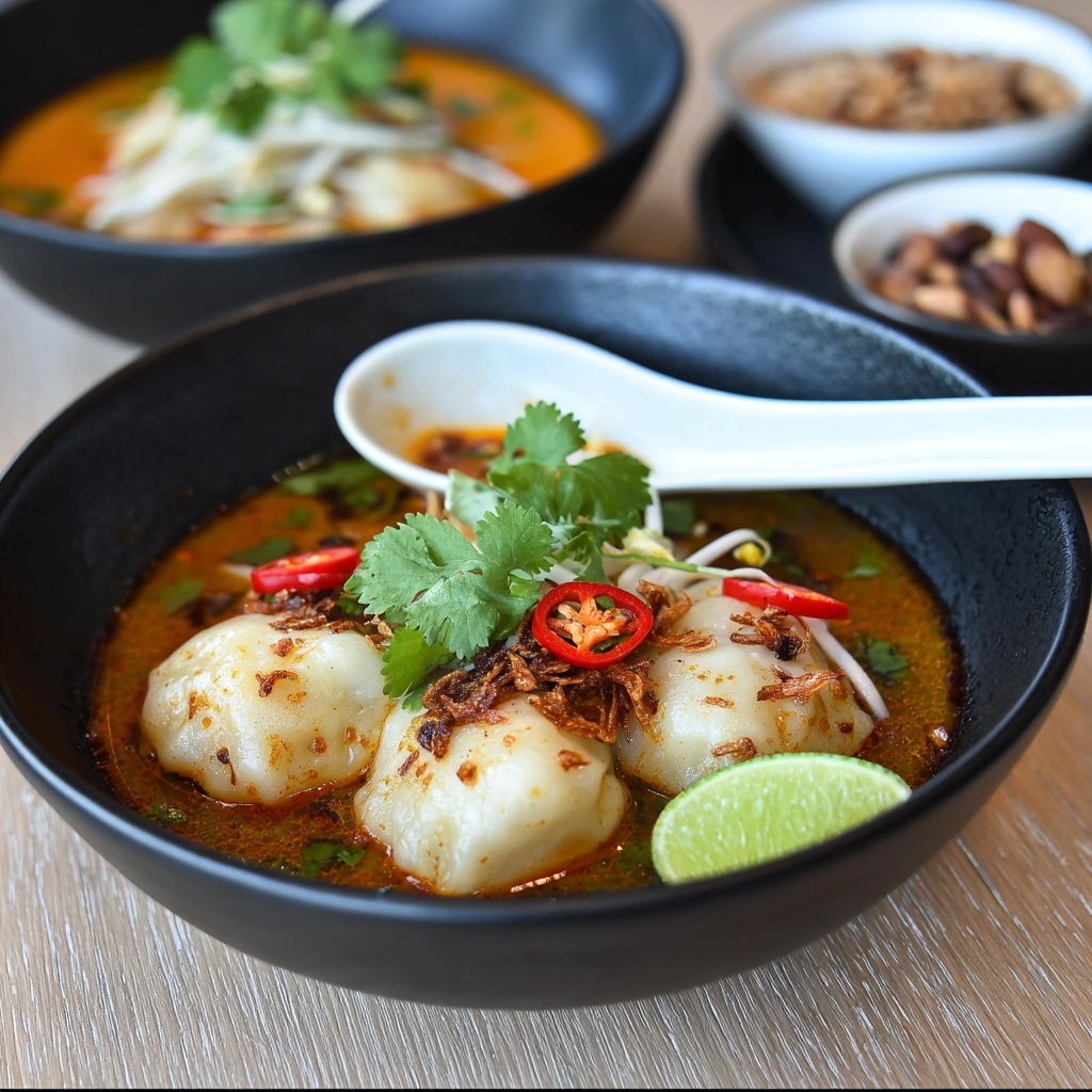 Quick Dumpling Laksa Recipe - Recipe Image