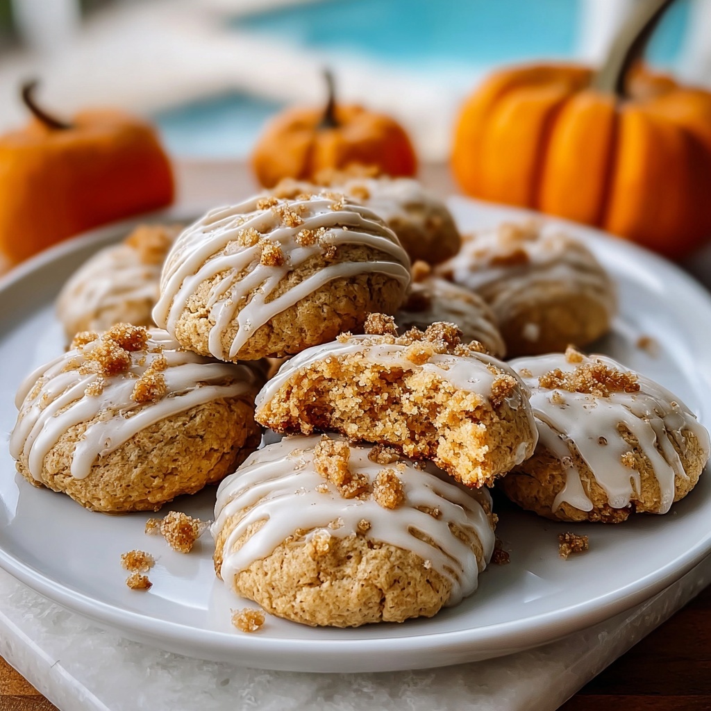 Coffee Cake Cookies with Streusel and Vanilla Glaze Recipe - Recipe Image