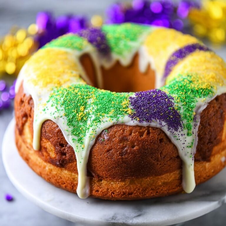 Shortcut Mardi Gras King Cake Recipe