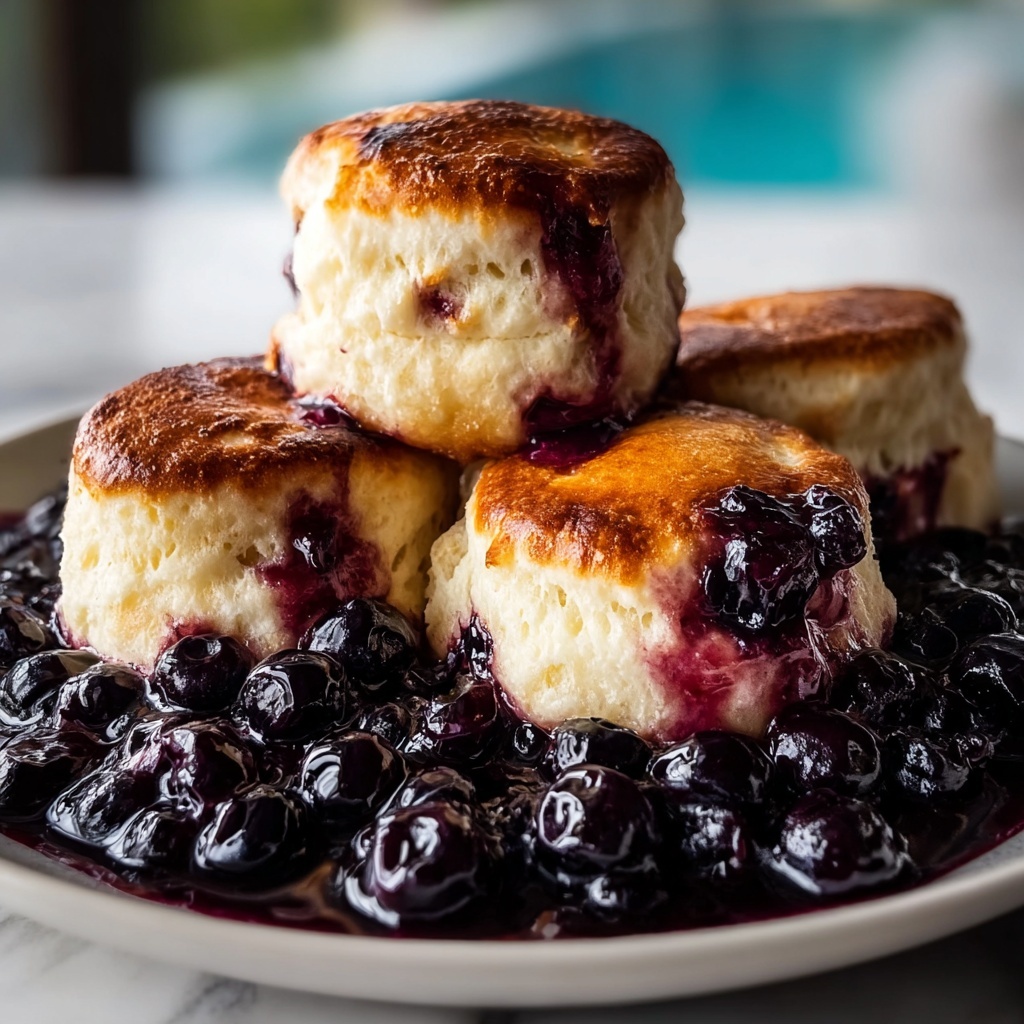 Delicious Blueberry Butter Swim Biscuits Recipe - Recipe Image