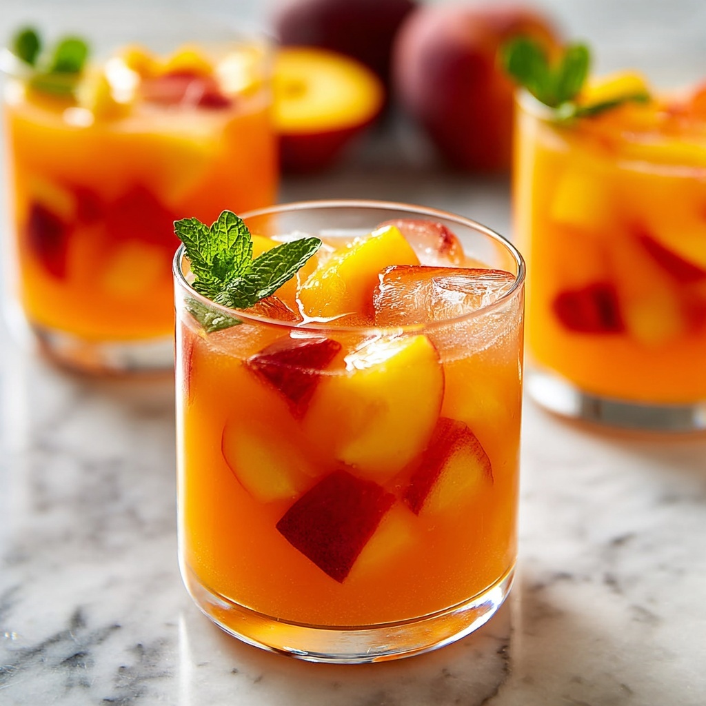 Refreshing Patio Peach Sangria Recipe - Recipe Image
