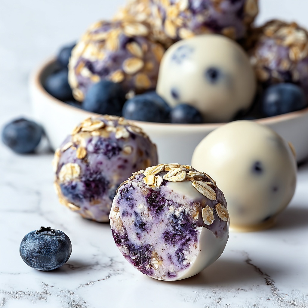 Blueberry Cheesecake Protein Bites Recipe - Recipe Image