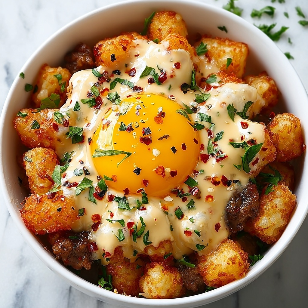 Tater Tot Breakfast Bowl: The Ultimate Comfort Food Recipe - Recipe Image