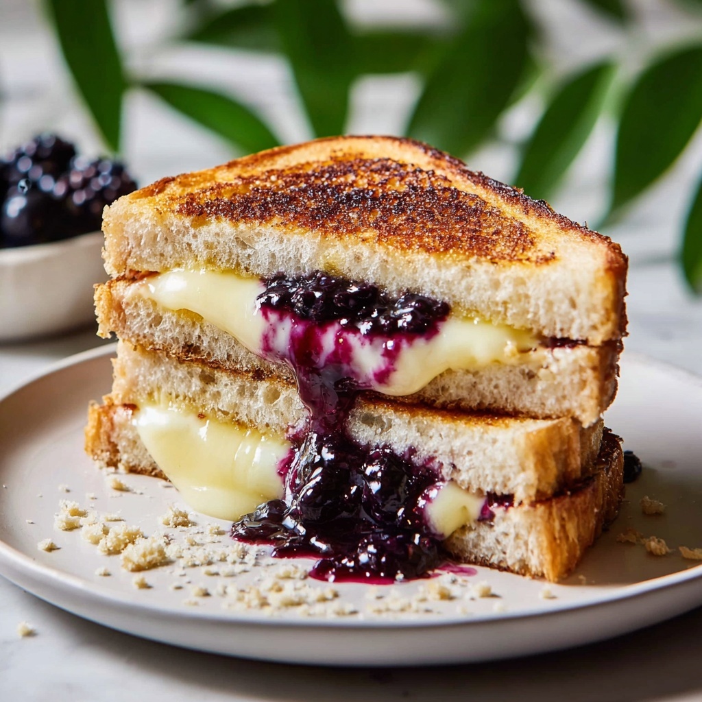 Balsamic Blackberry Bliss Grilled Cheese Recipe - Recipe Image
