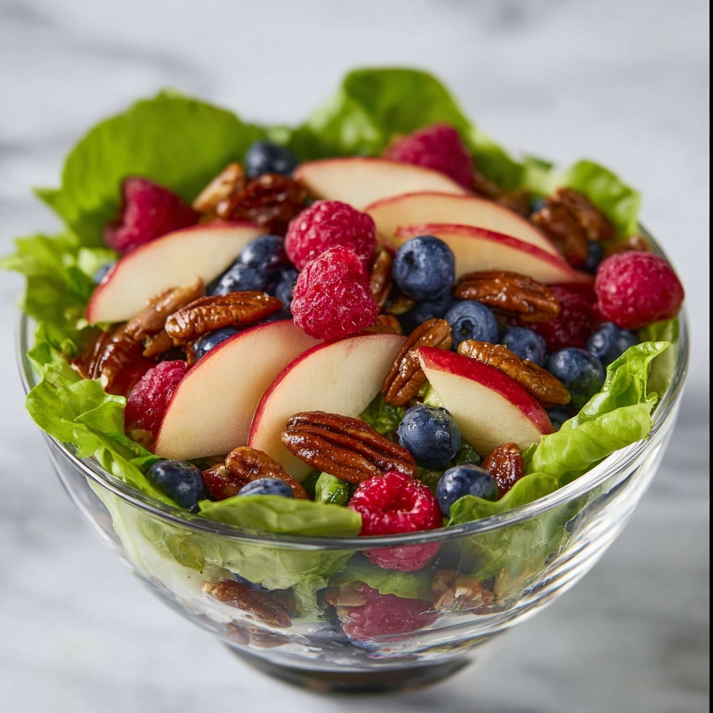 Mixed Green Salad with Berries and Poppy Seed Dressing Recipe - Recipe Image