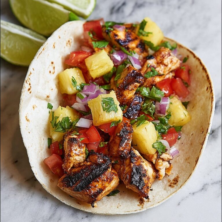 Chicken Tacos with Pineapple Salsa Recipe