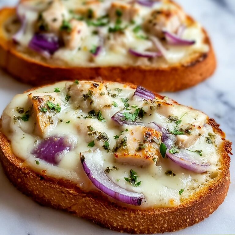 French Bread Chicken Alfredo Pizza Recipe