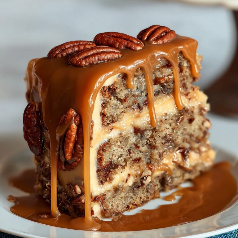 Banana Pecan Caramel Cake Recipe