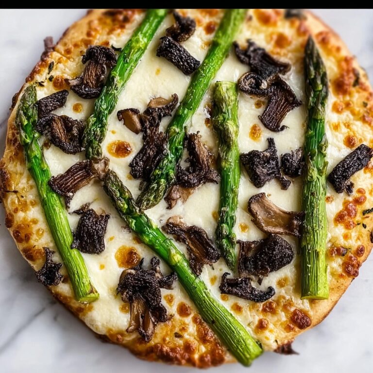 Asparagus Morel Pizza Recipe