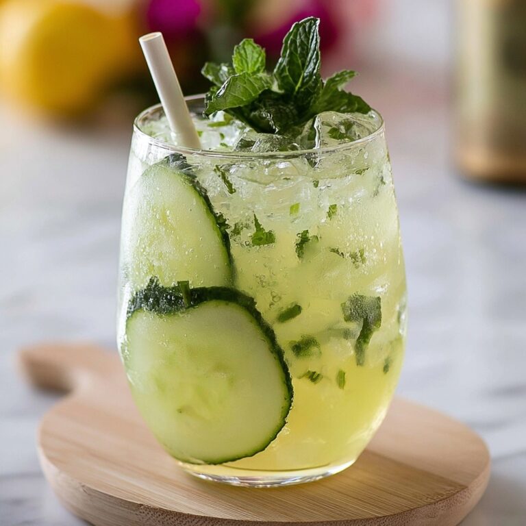 Cucumber Gin Fizz Pops Recipe