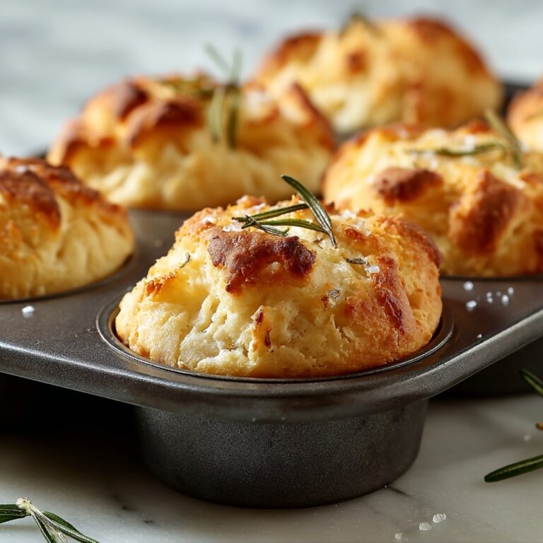Rosemary Garlic Focaccia Muffins Recipe
