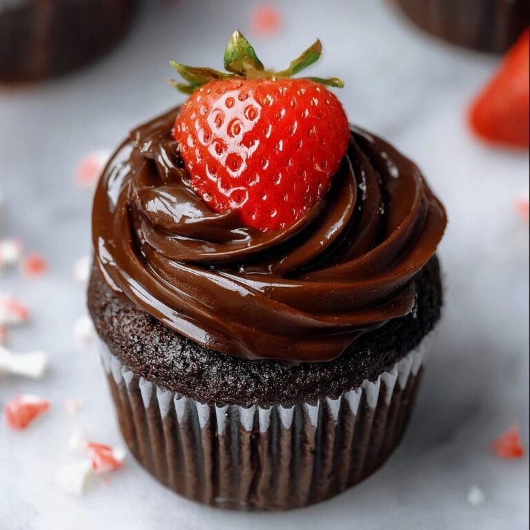 Chocolate-Covered Strawberry Cupcakes Recipe