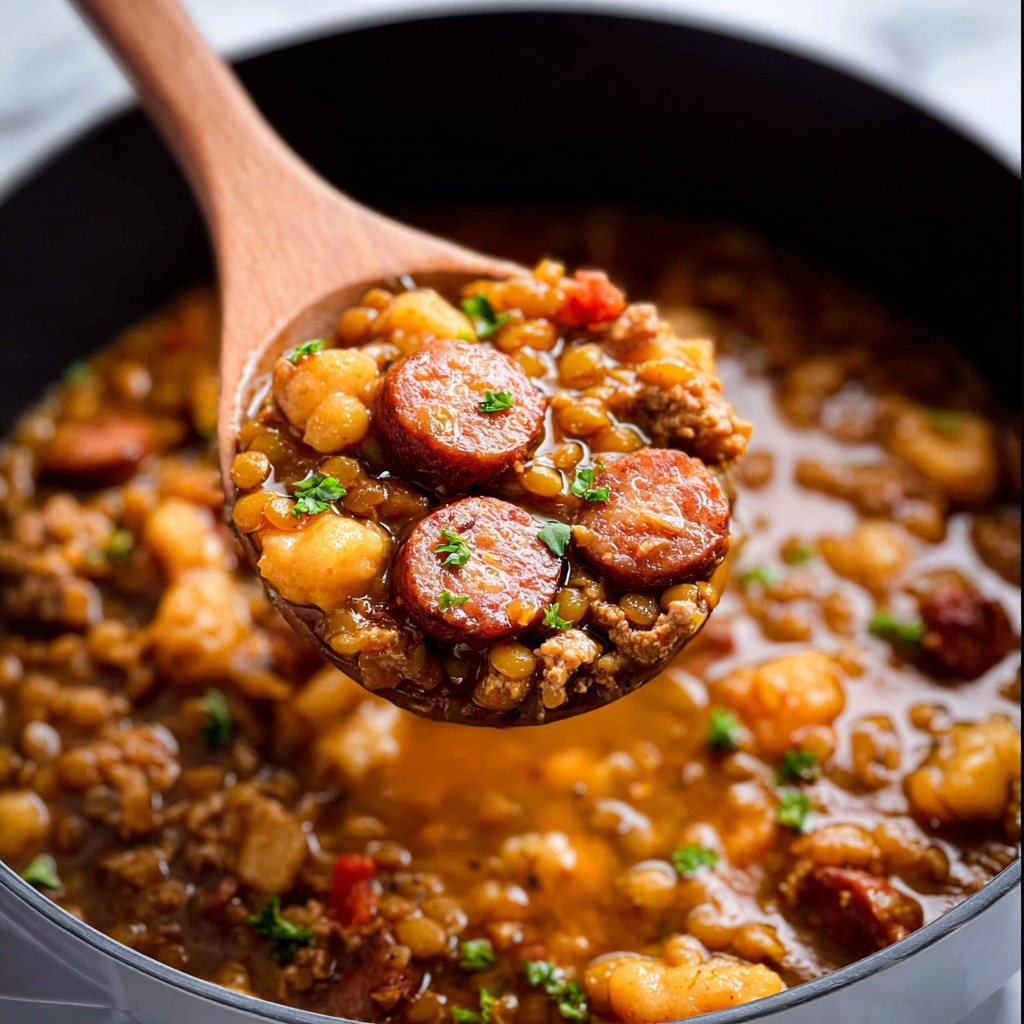 Kielbasa Cowboy Beans Recipe - Recipe Image