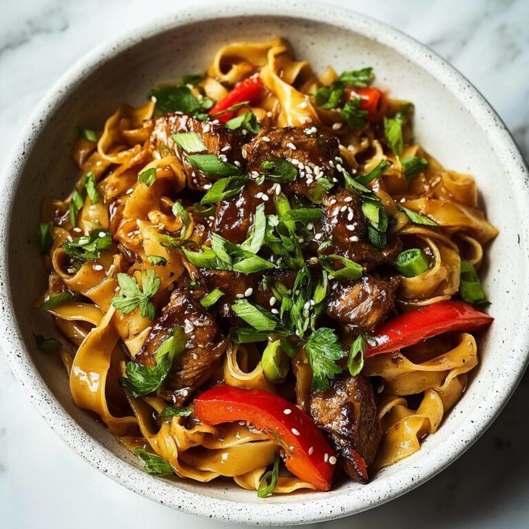 Crispy Garlic Chicken Drunken Noodles Recipe