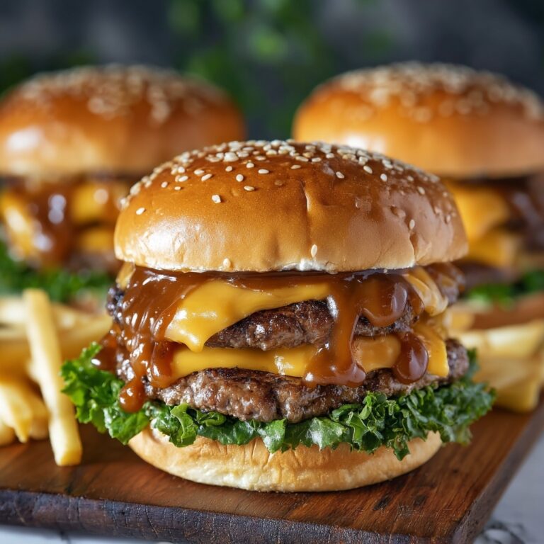 Teriyaki Parmesan Burgers with American Cheese Recipe