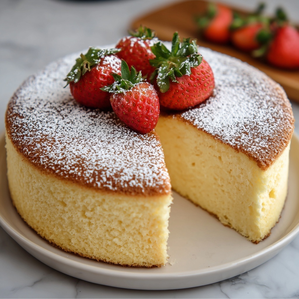 Classic Japanese Cotton Cheesecake: Fluffy and Light Recipe - Recipe Image