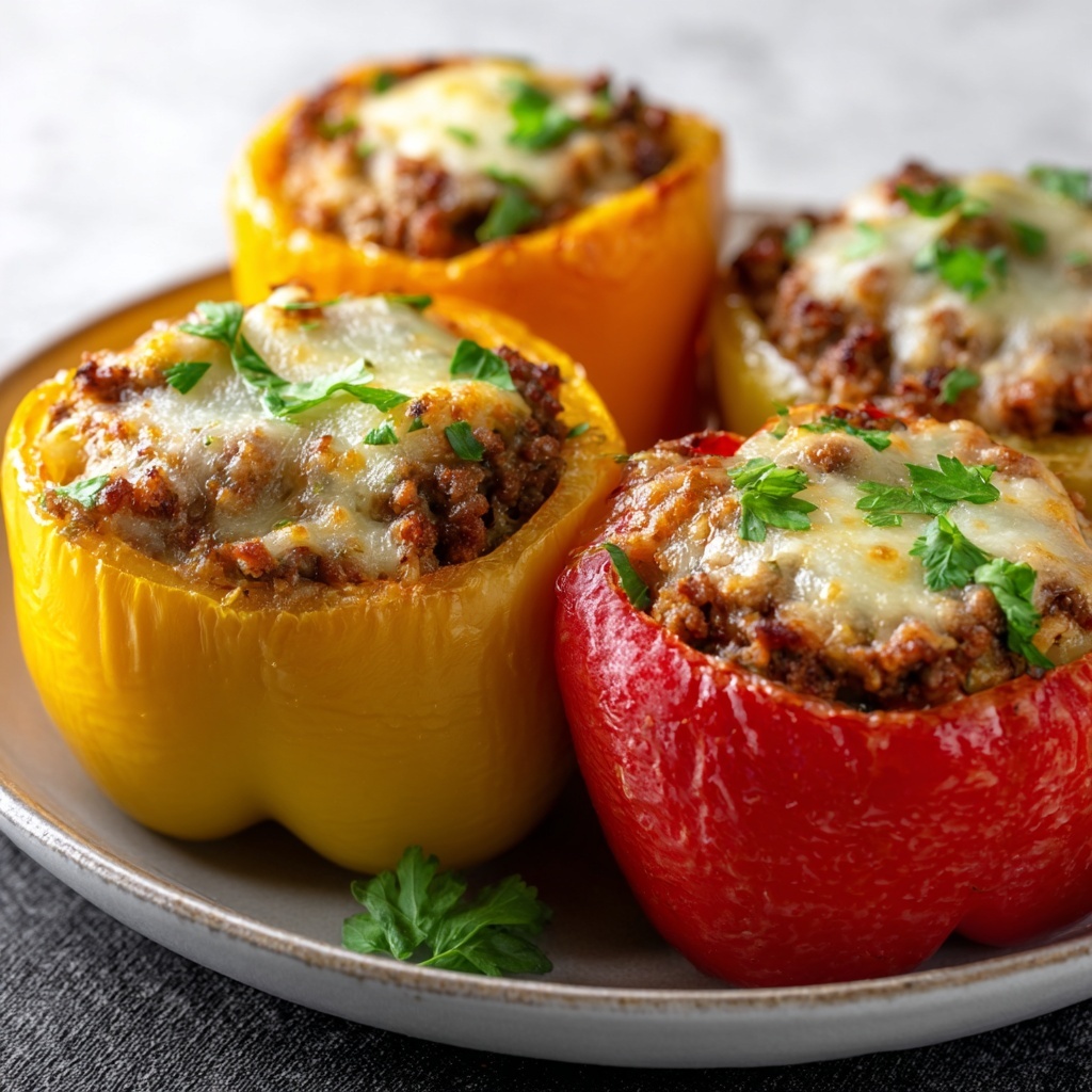South African Bobotie-Stuffed Peppers Recipe - Recipe Image