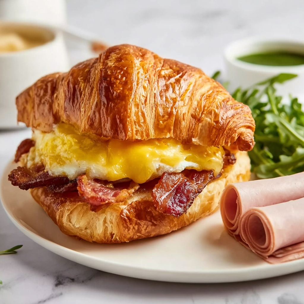 Irresistible Croissant Breakfast Sandwiches for a Cozy Morning Recipe - Recipe Image