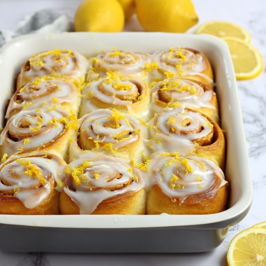 Lemon Sweet Rolls with Lemon Glaze Recipe - Recipe Image
