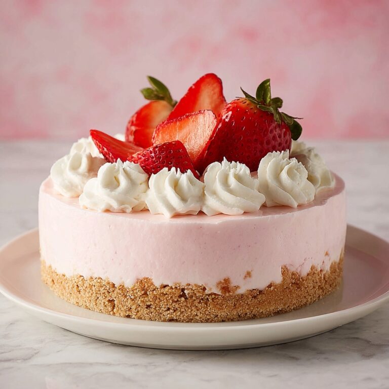 No Bake Strawberry Cheesecake Recipe