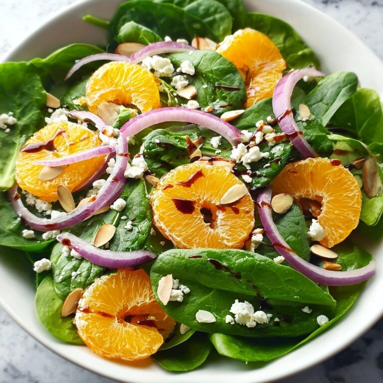 Spinach Orange Almond Salad Recipe