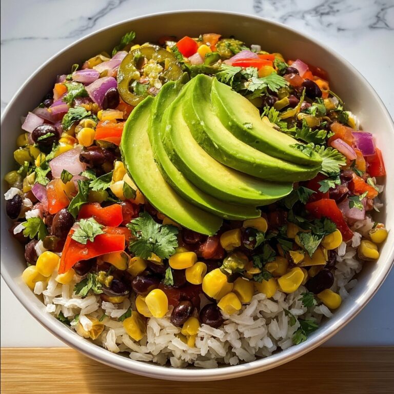 Rice & Veggie Burrito Bowl Recipe