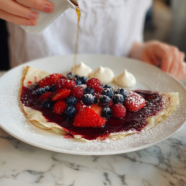 Berry-Topped Tapioca Crepes Recipe