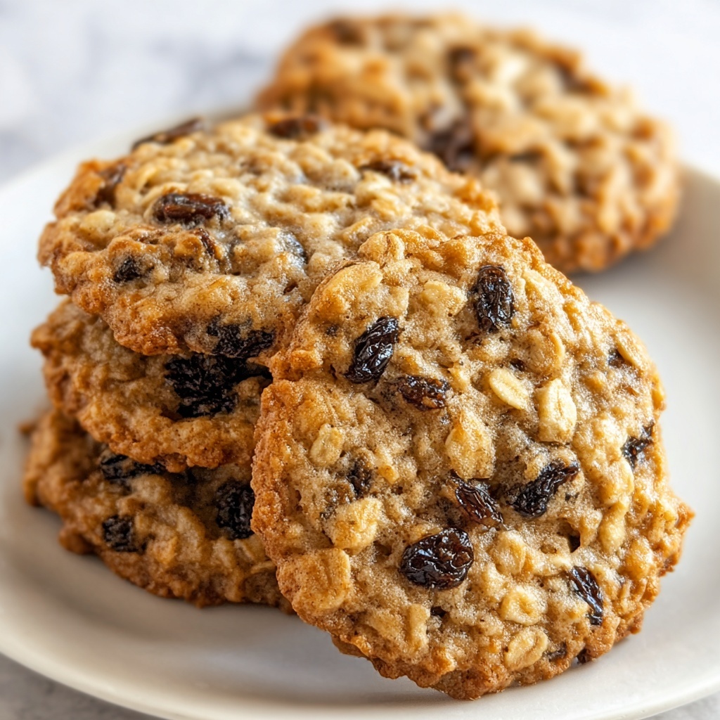 Soft & Chewy Oatmeal Raisin Cookies Recipe - Recipe Image