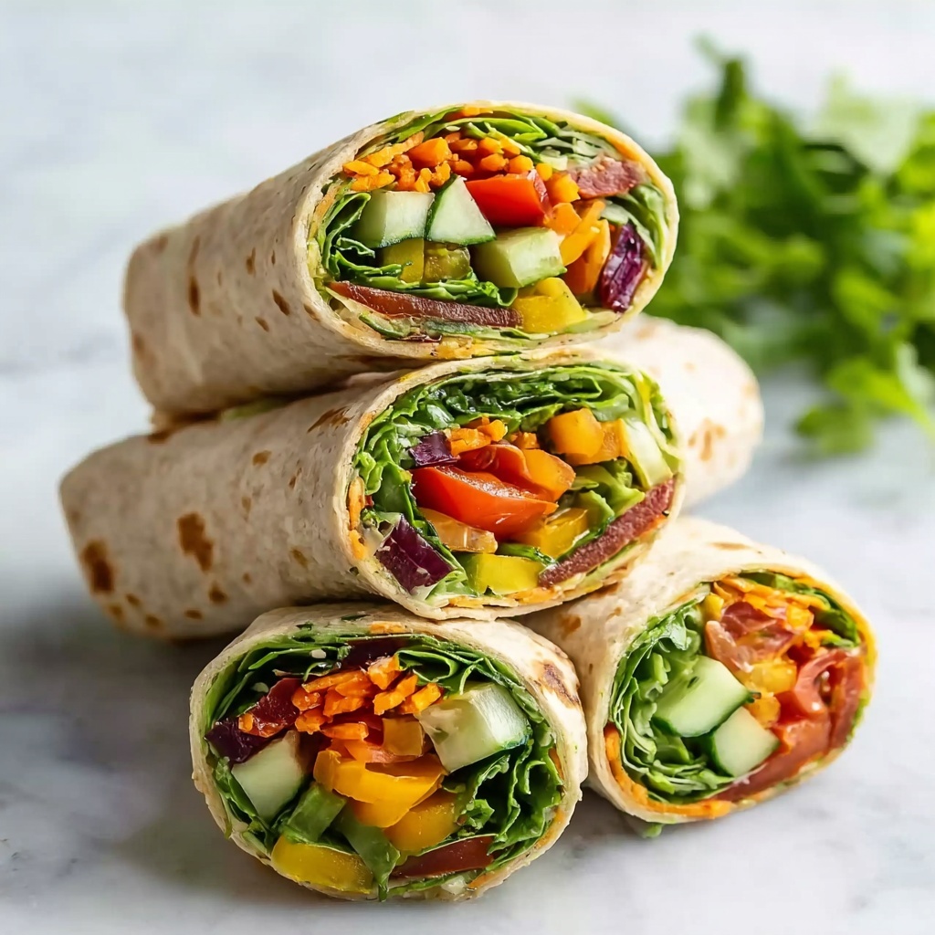 Veggie Hummus Wraps Recipe - Recipe Image