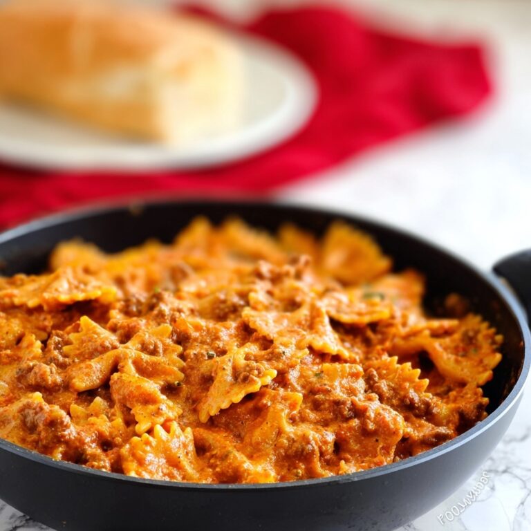 Bowtie Skillet Lasagna Recipe