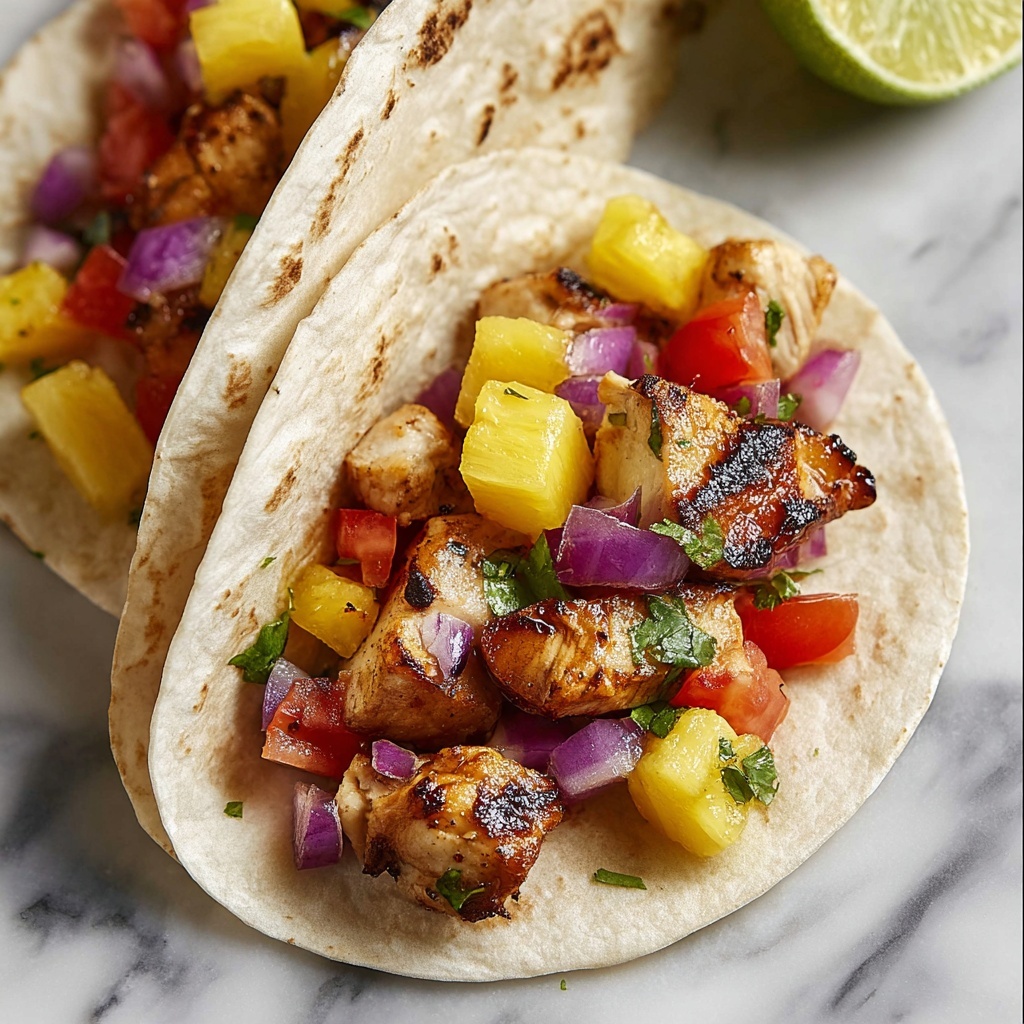 Chicken Tacos with Pineapple Salsa Recipe - Recipe Image