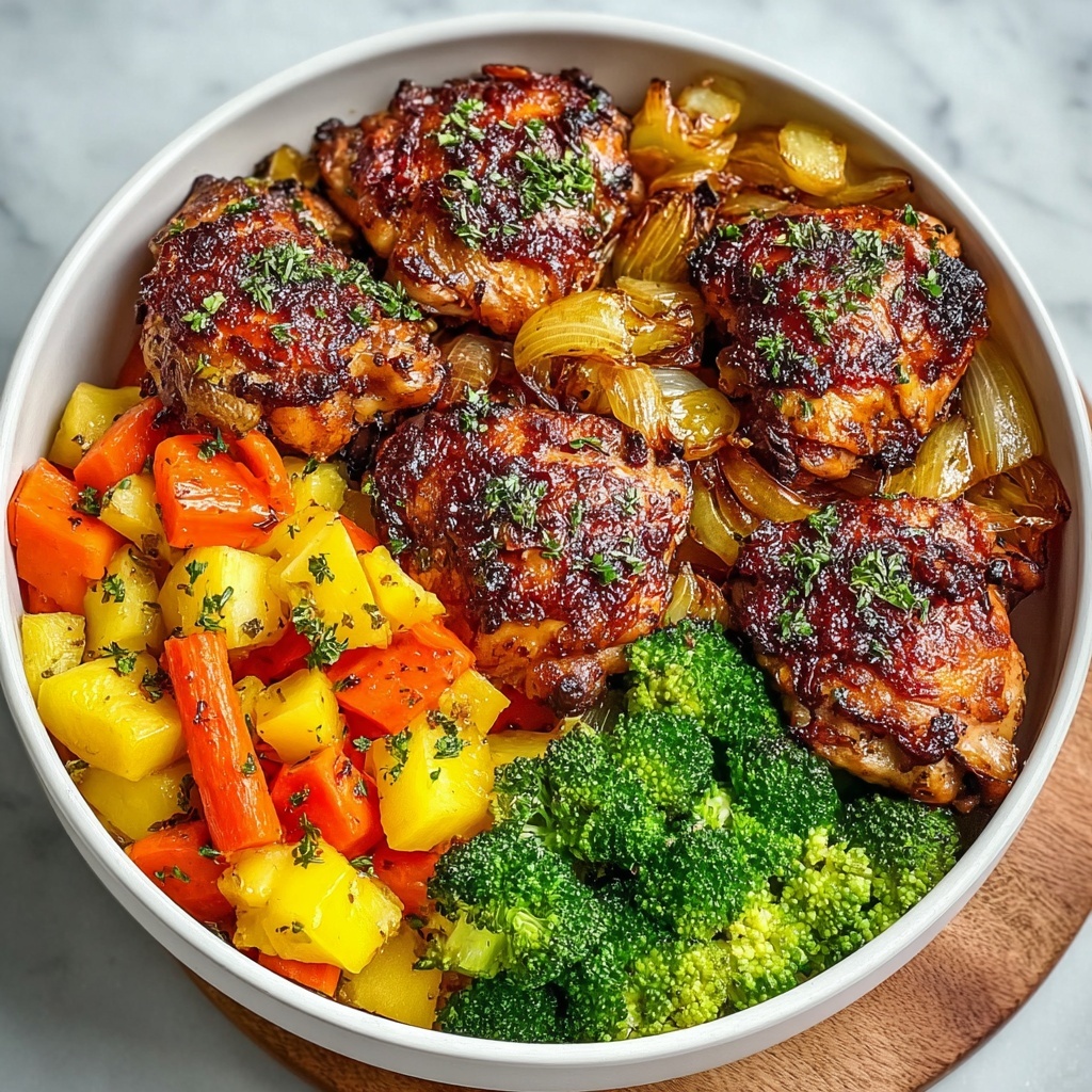 Roasted Garlic Chicken and Vegetables Recipe - Recipe Image