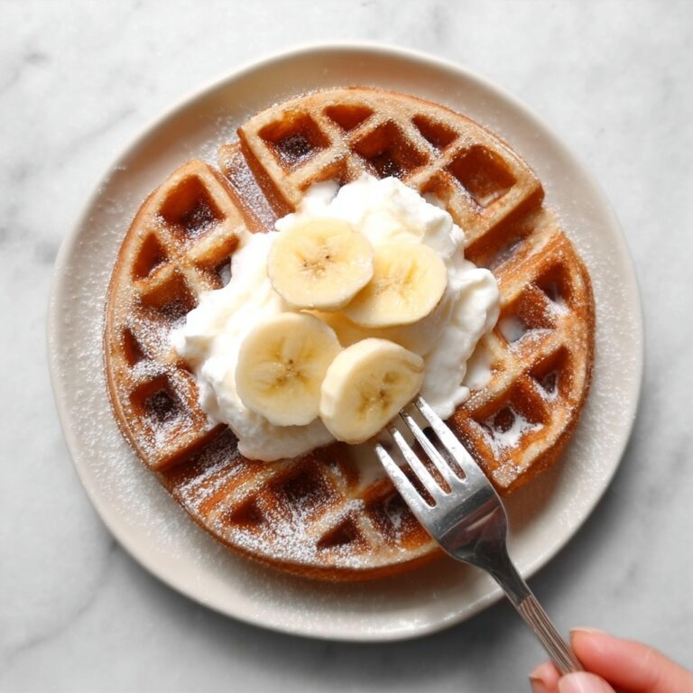 Flourless Banana Oat Waffles Recipe