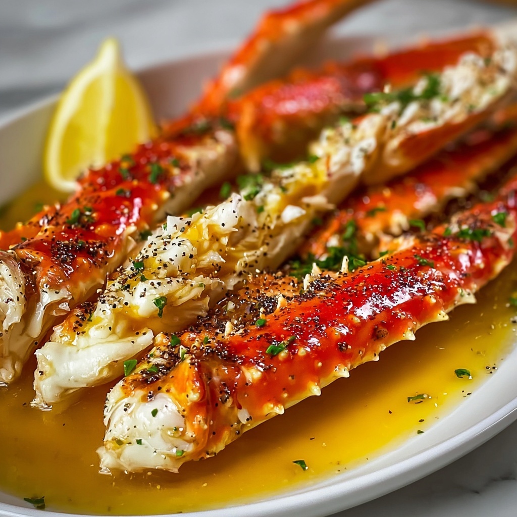 Baked Crab Legs in Butter Sauce Recipe - Recipe Image