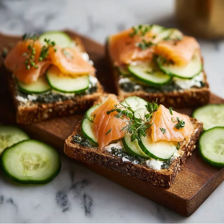 Smoked Salmon Pumperknickel Toasts with Cream Cheese, Capers, and Dill Recipe