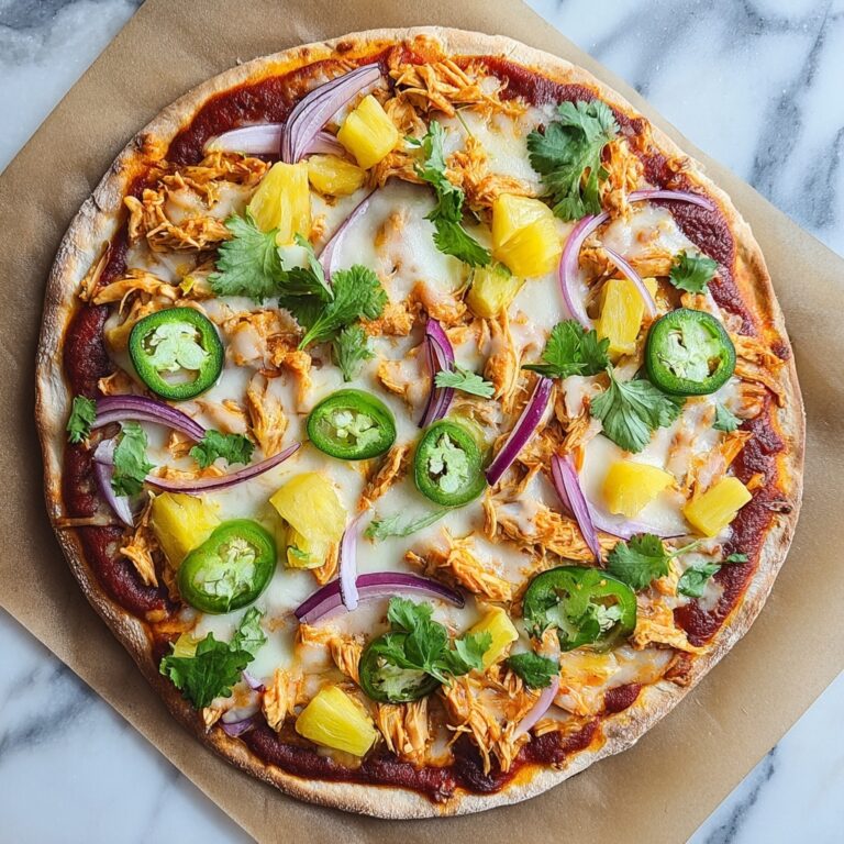 Pineapple Jalapeño BBQ Chicken Pizza Recipe