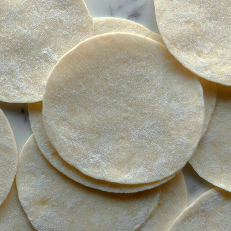 Keto Wonton Wrapper Alternative with Almond Flour and Cheese Recipe