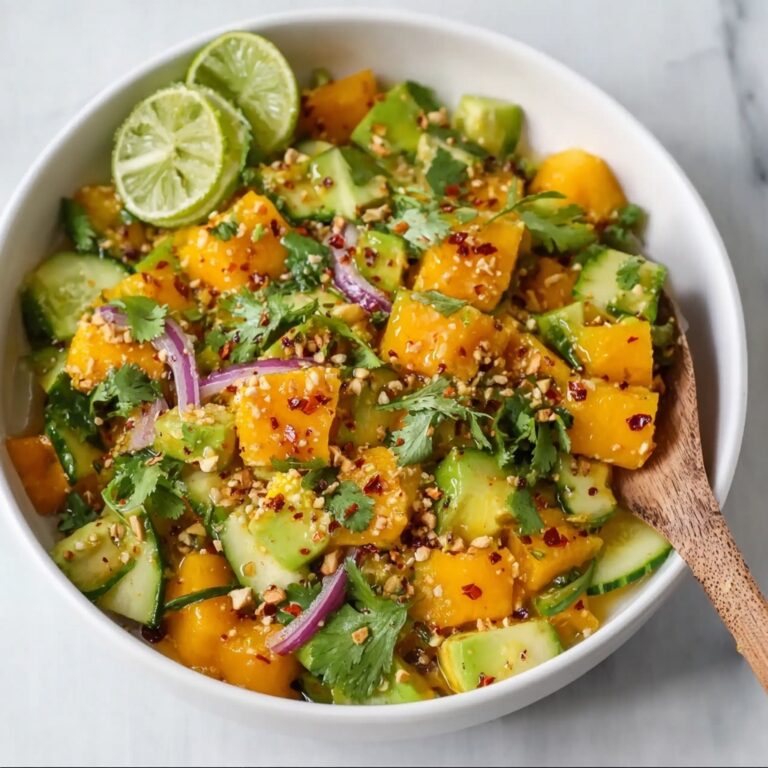 Mango Salad with Sweet Chilli Lime Dressing Recipe