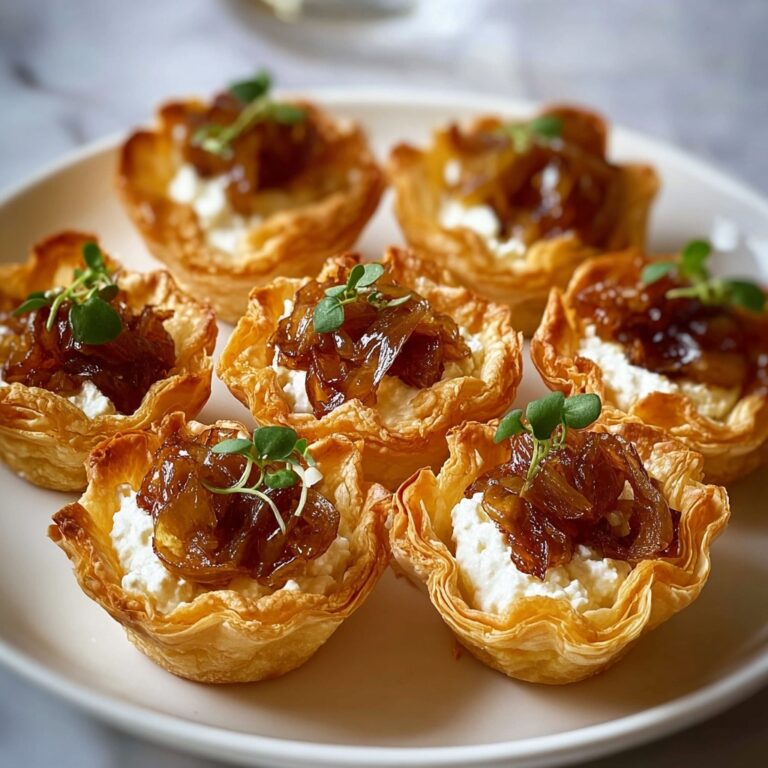 Irresistible Caramelized Onion and Goat Cheese Tarts Recipe