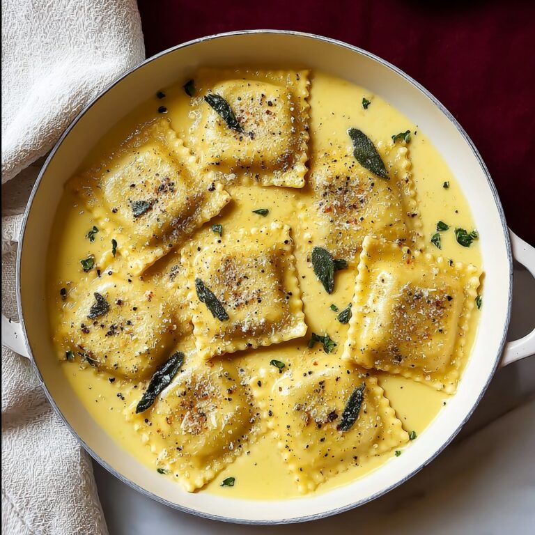 Creamy Lemon Herb Butter Ravioli Recipe