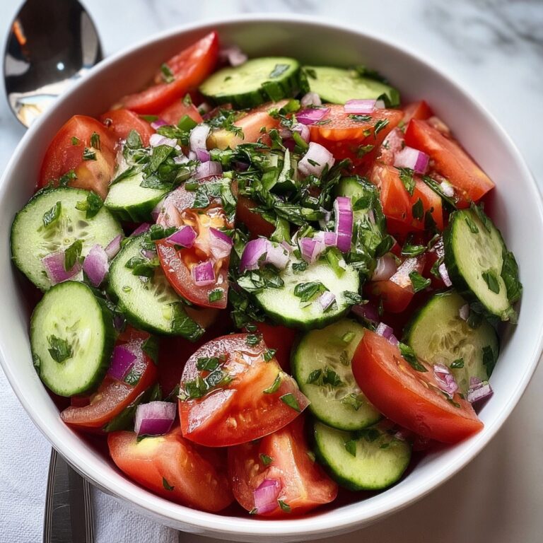 Mediterranean Cucumber Tomato Salad Recipe