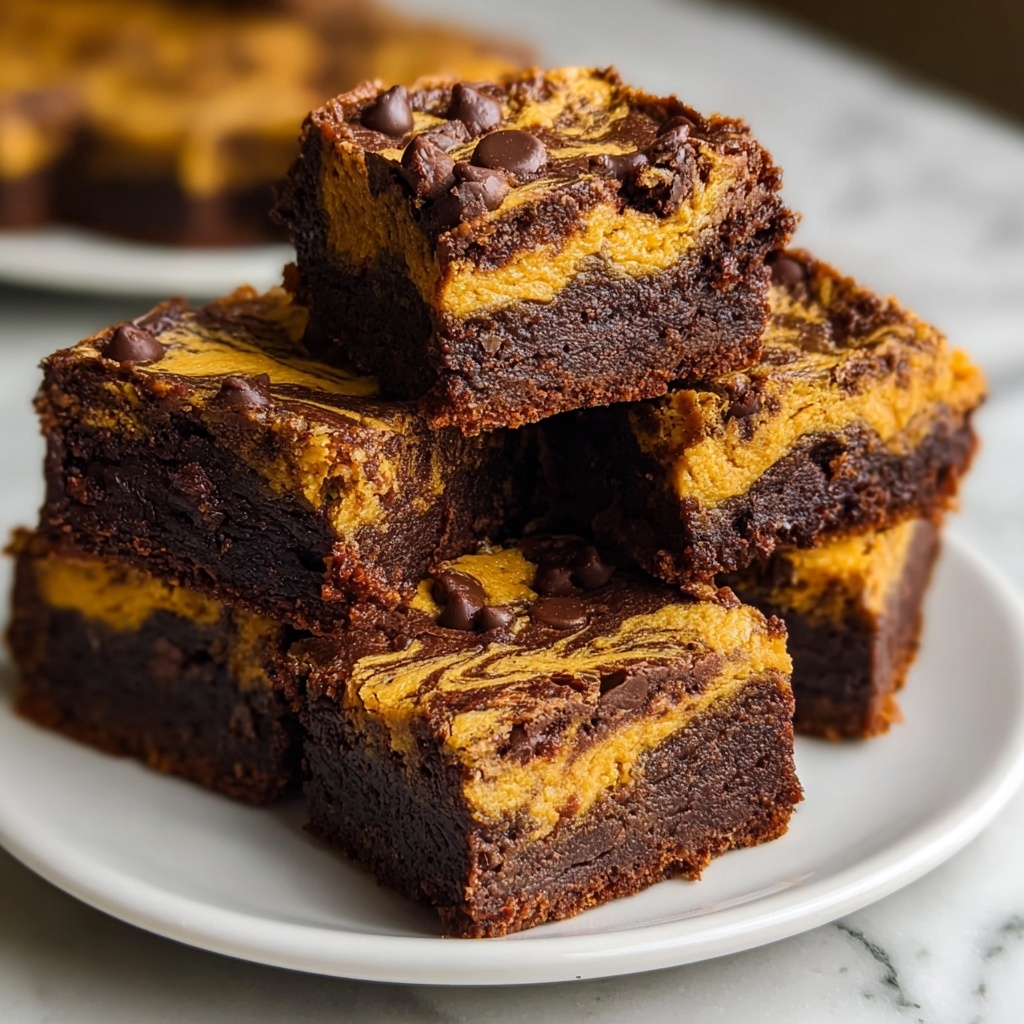 Pumpkin Pie Brownies Recipe - Recipe Image